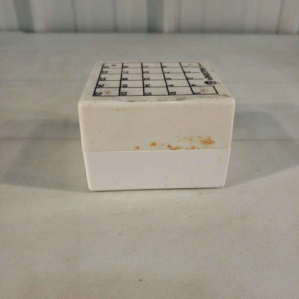 Nalgene 5025-0505 CryoBox 25-Place Cryogenic Vial Storage Box 1.2 & 2.0mL White