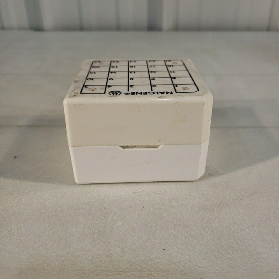 Nalgene 5025-0505 CryoBox 25-Place Cryogenic Vial Storage Box 1.2 & 2.0mL White