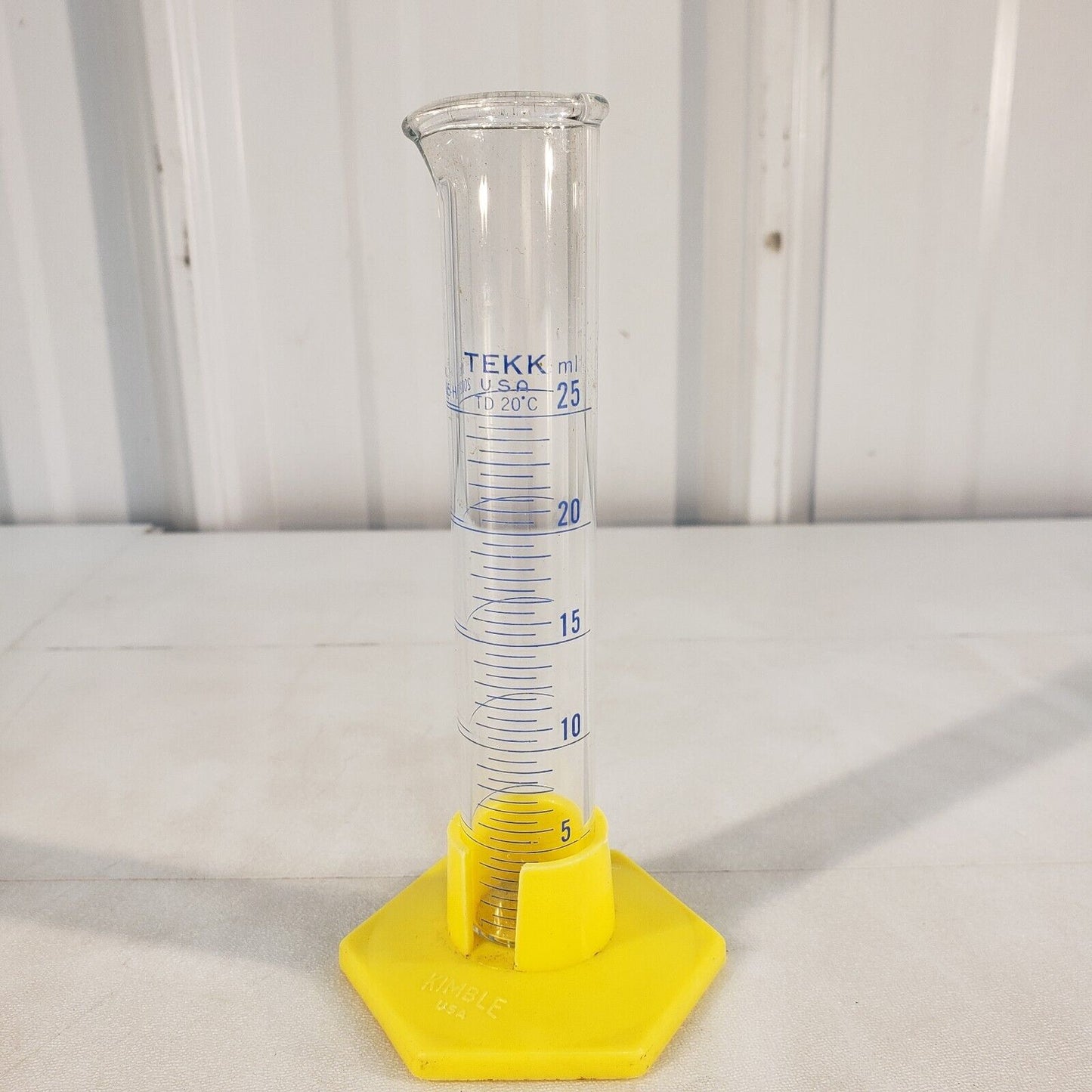 Tekk 20025-H Graduated Cylinder 25mL TD 20 Degree Celsius