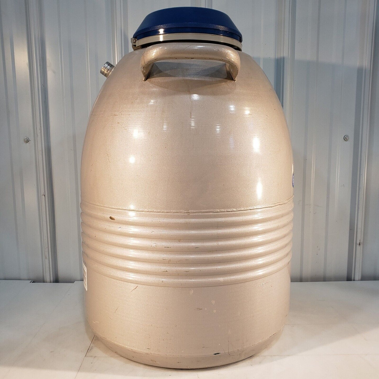 Taylor-Wharton LS750B-R 35L LN2 Cryogenic Sample Storage Vessel Dewar w/ Cart