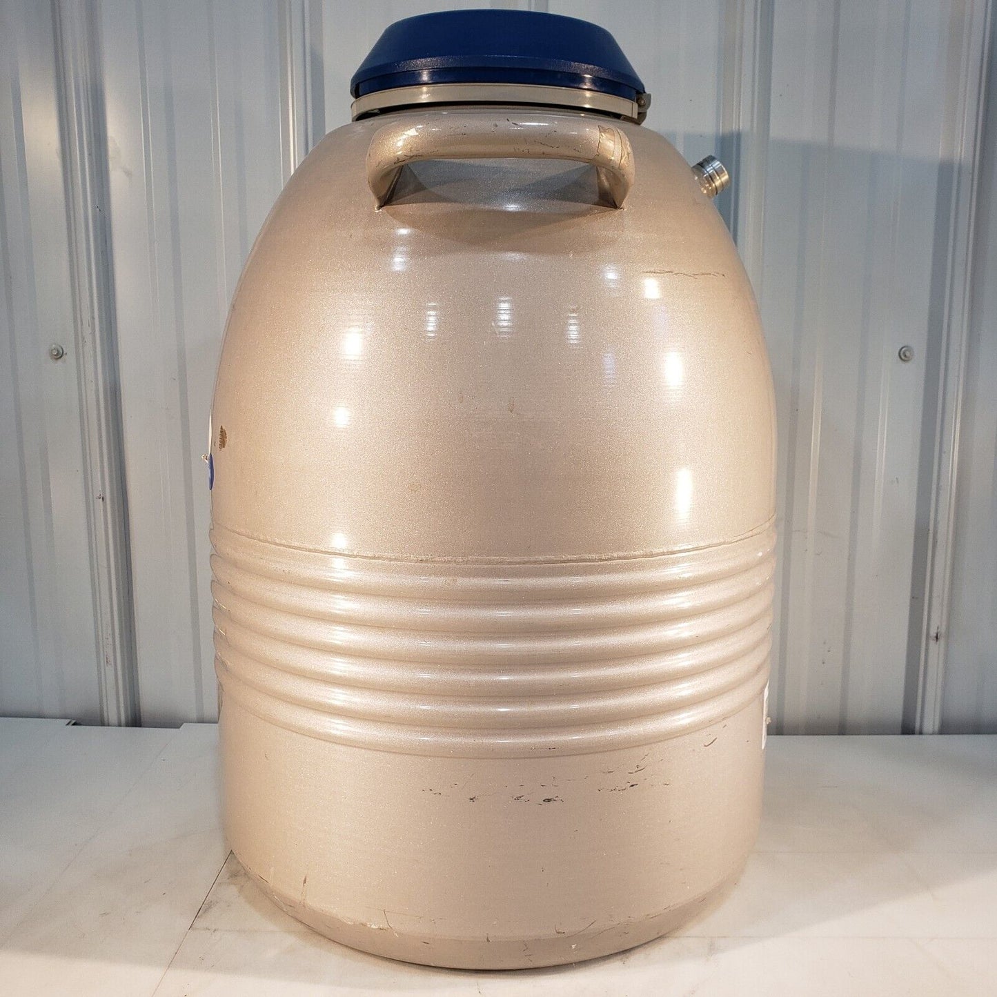 Taylor-Wharton LS750B-R 35L LN2 Cryogenic Sample Storage Vessel Dewar w/ Cart