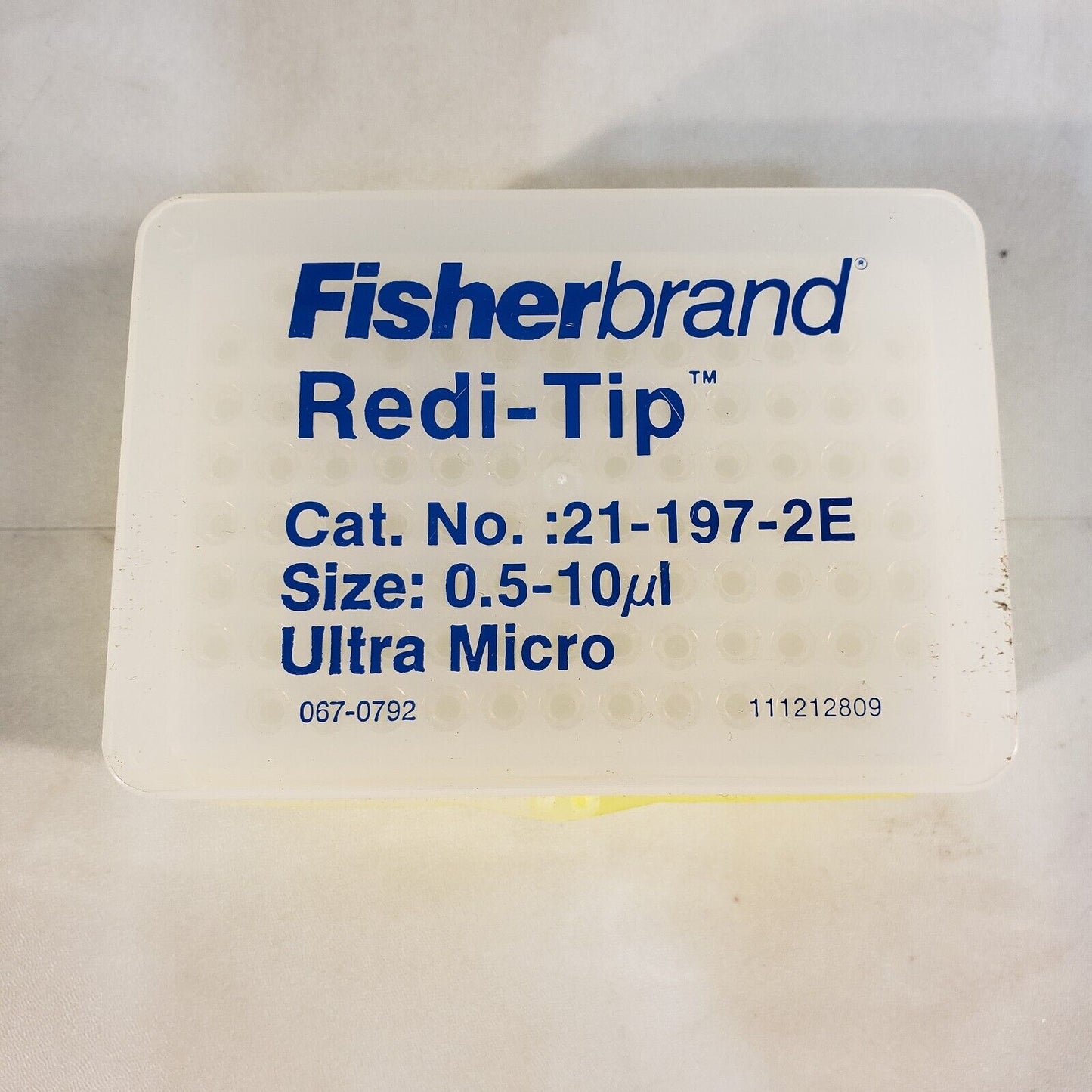 Fisherbrand 21-197-2E Redi-Tip 0.5-10uL Ultra Micro Pipette Tips