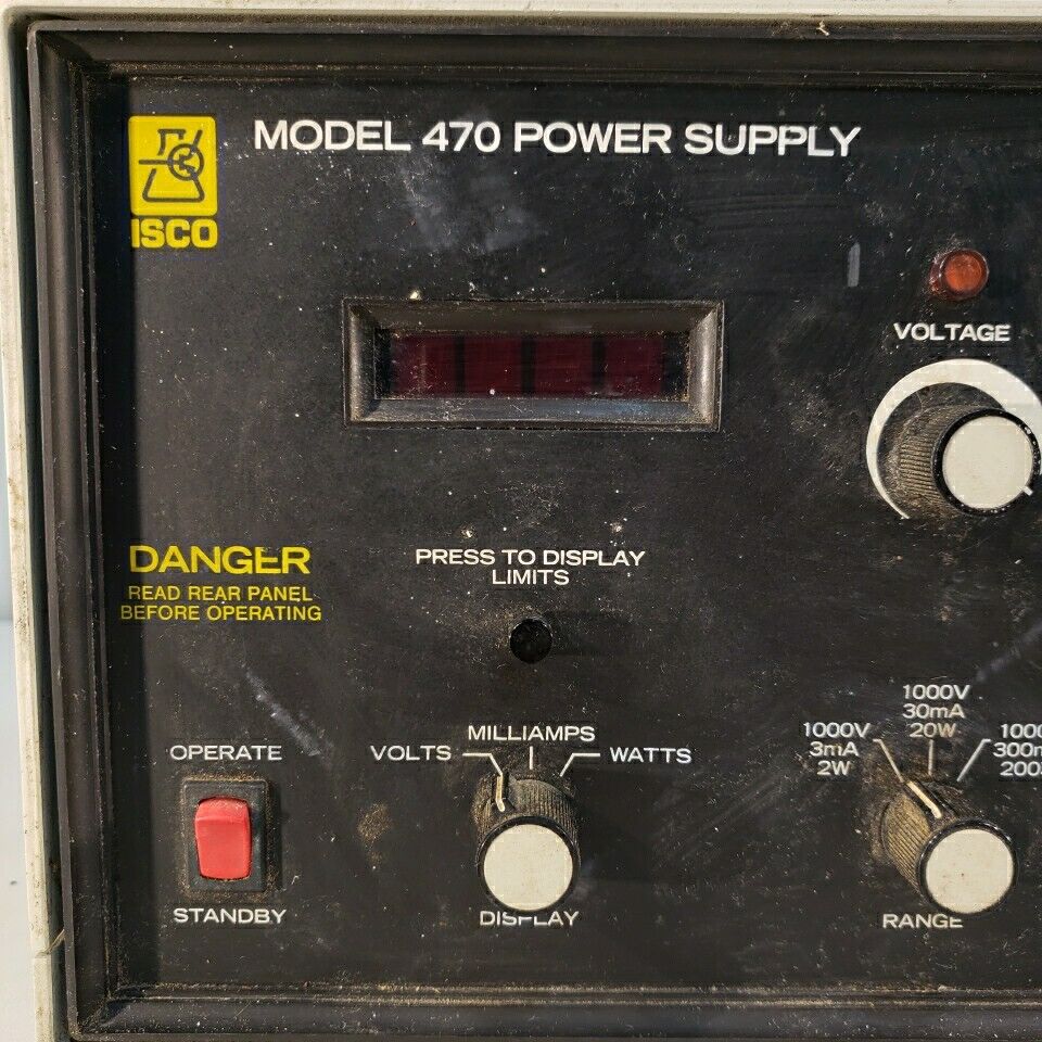 Teledyne ISCO 470 Adjustable DC Power Supply 2-200W 40-1000V Output High Voltage