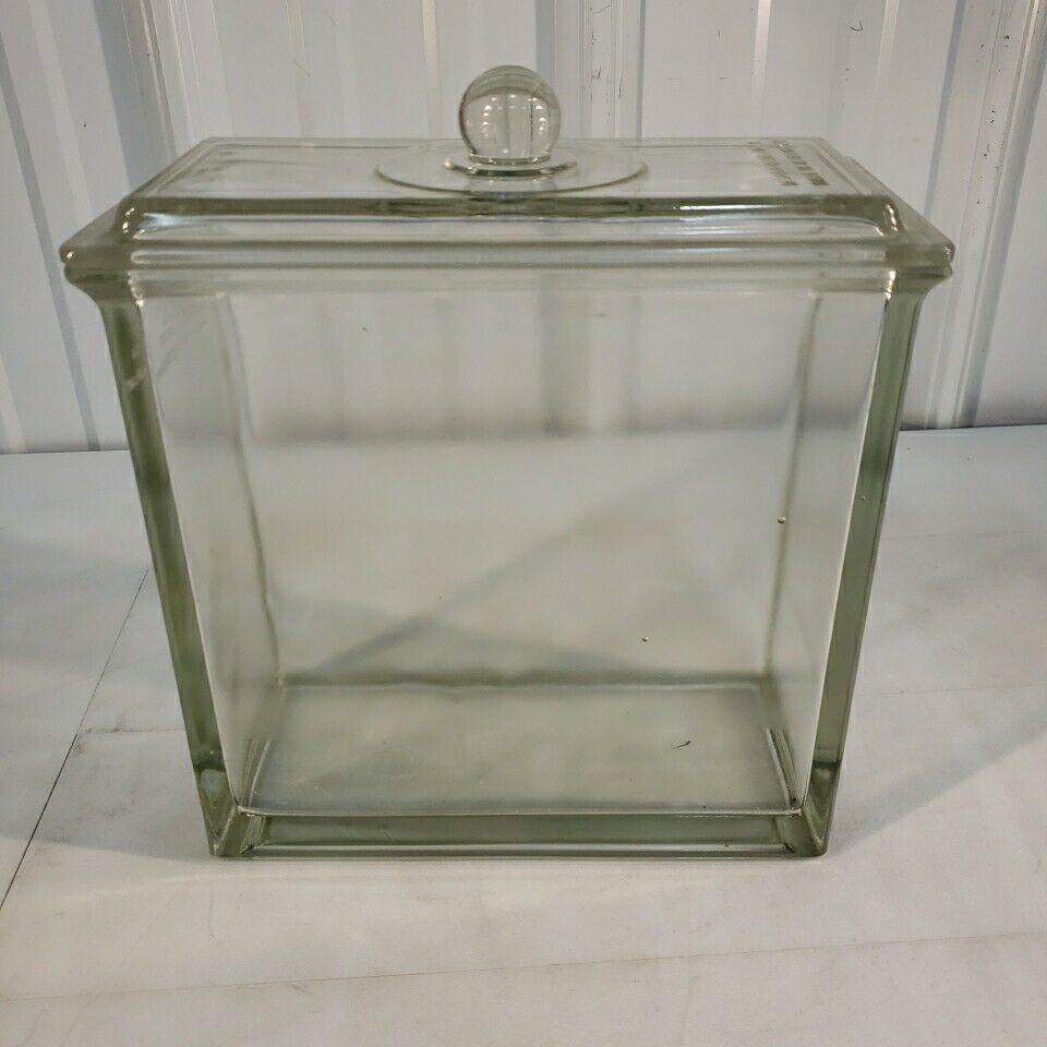 Desaga Heidelberg Glass Storage Container With Lid 9"x9"x4.25"