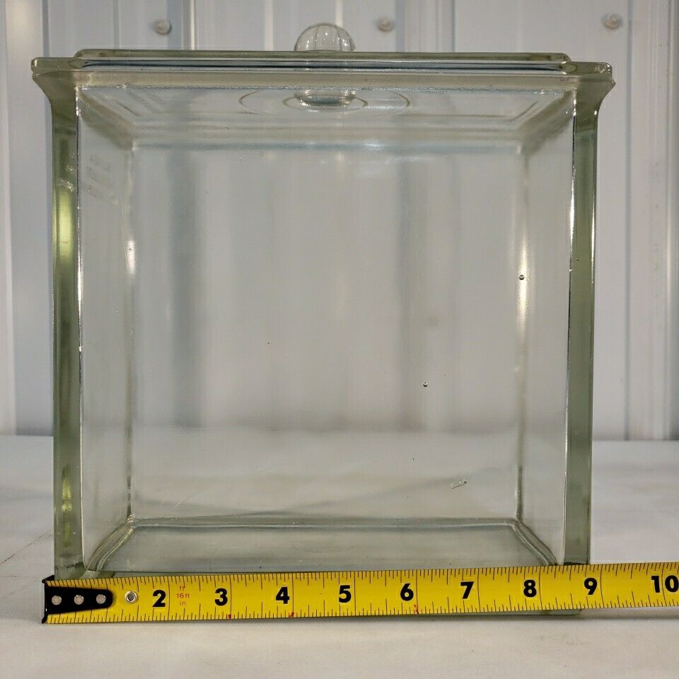 Desaga Heidelberg Glass Storage Container With Lid 9"x9"x4.25"