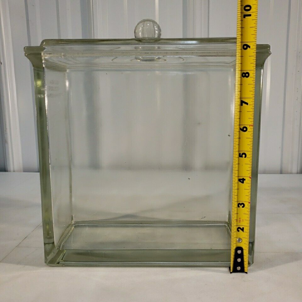 Desaga Heidelberg Glass Storage Container With Lid 9"x9"x4.25"