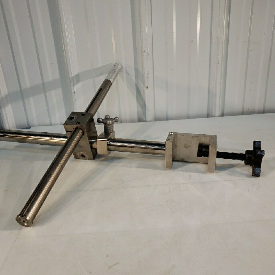 Jergens Cleve Microscope Table Mount Heavy Duty With 4" Extender Metal