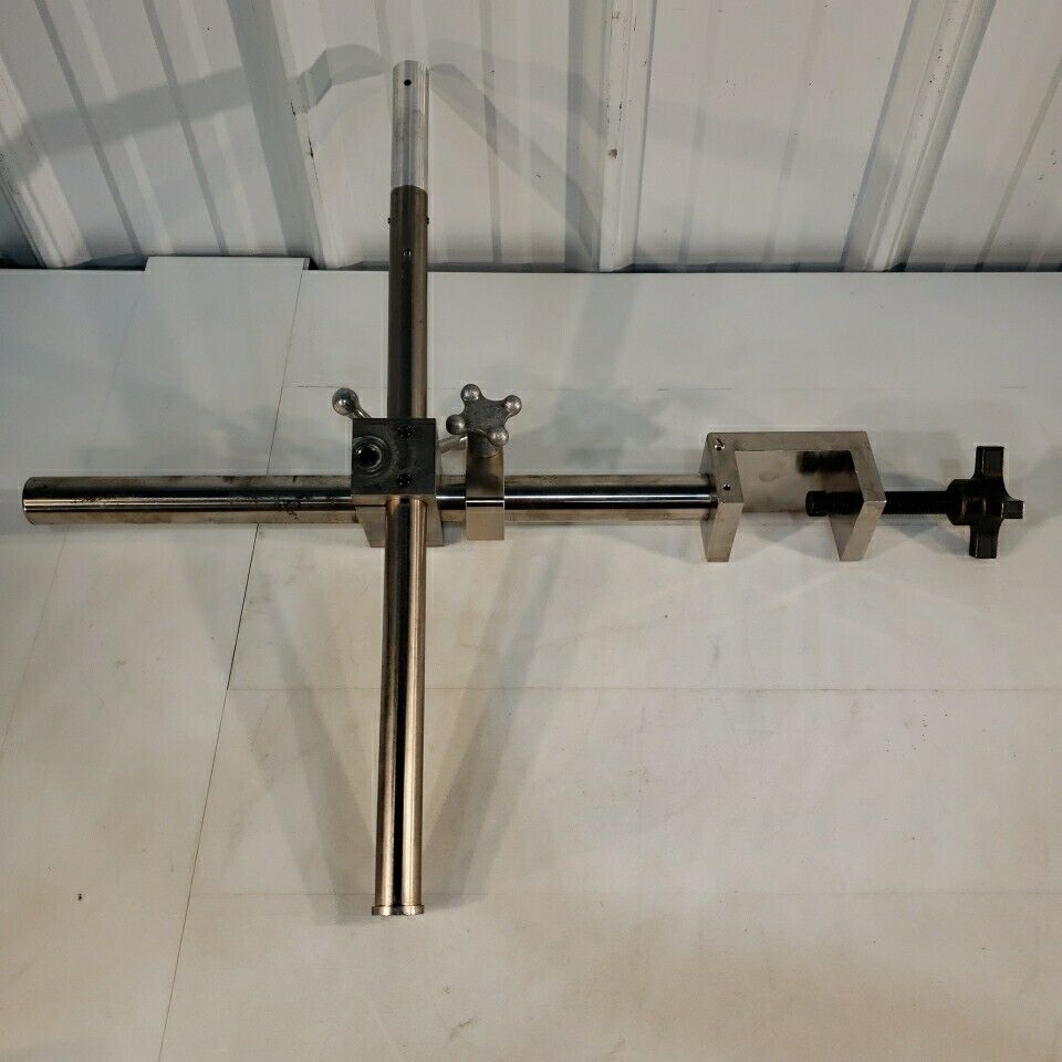 Jergens Cleve Microscope Table Mount Heavy Duty With 4" Extender Metal