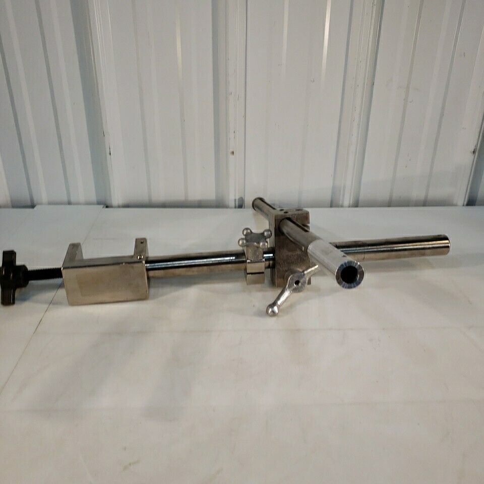 Jergens Cleve Microscope Table Mount Heavy Duty With 4" Extender Metal