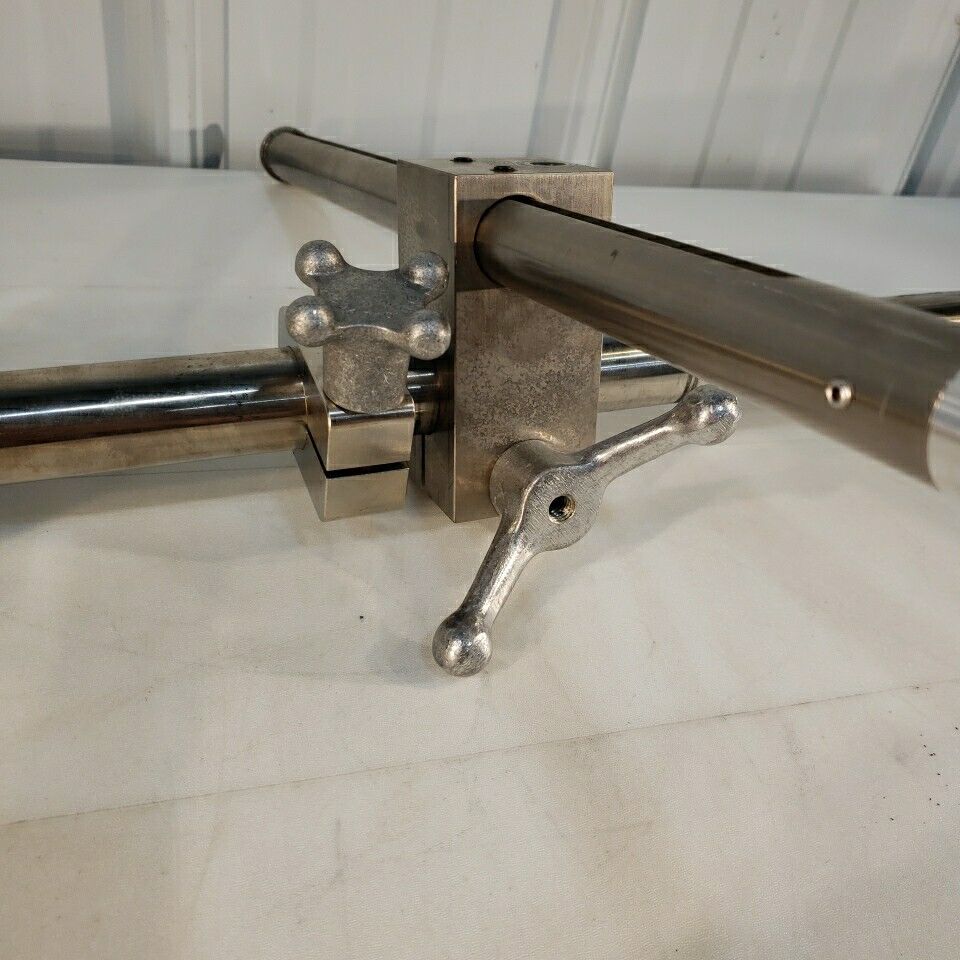 Jergens Cleve Microscope Table Mount Heavy Duty With 4" Extender Metal