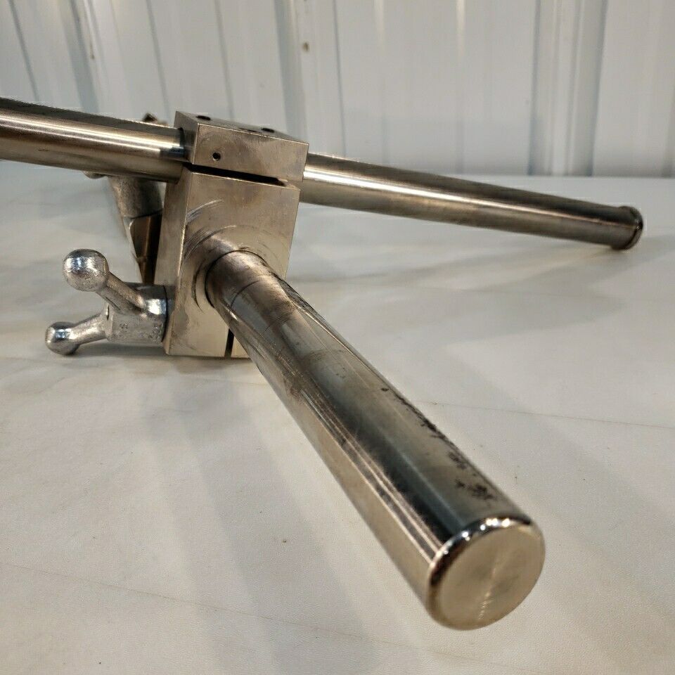 Jergens Cleve Microscope Table Mount Heavy Duty With 4" Extender Metal