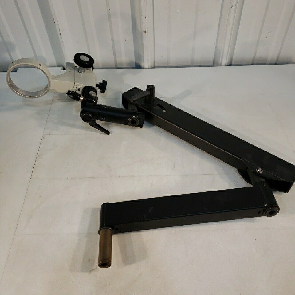 Heavy Duty Microscope Stand 3.32" Holder Adjustable Optical Metal Arm Stand