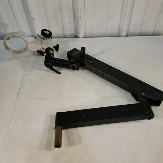 Heavy Duty Microscope Stand 3.32" Holder Adjustable Optical Metal Arm Stand