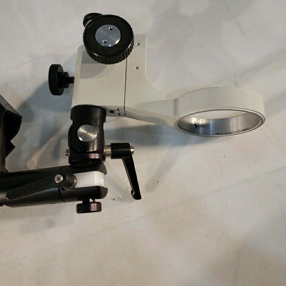 Heavy Duty Microscope Stand 3.32" Holder Adjustable Optical Metal Arm Stand