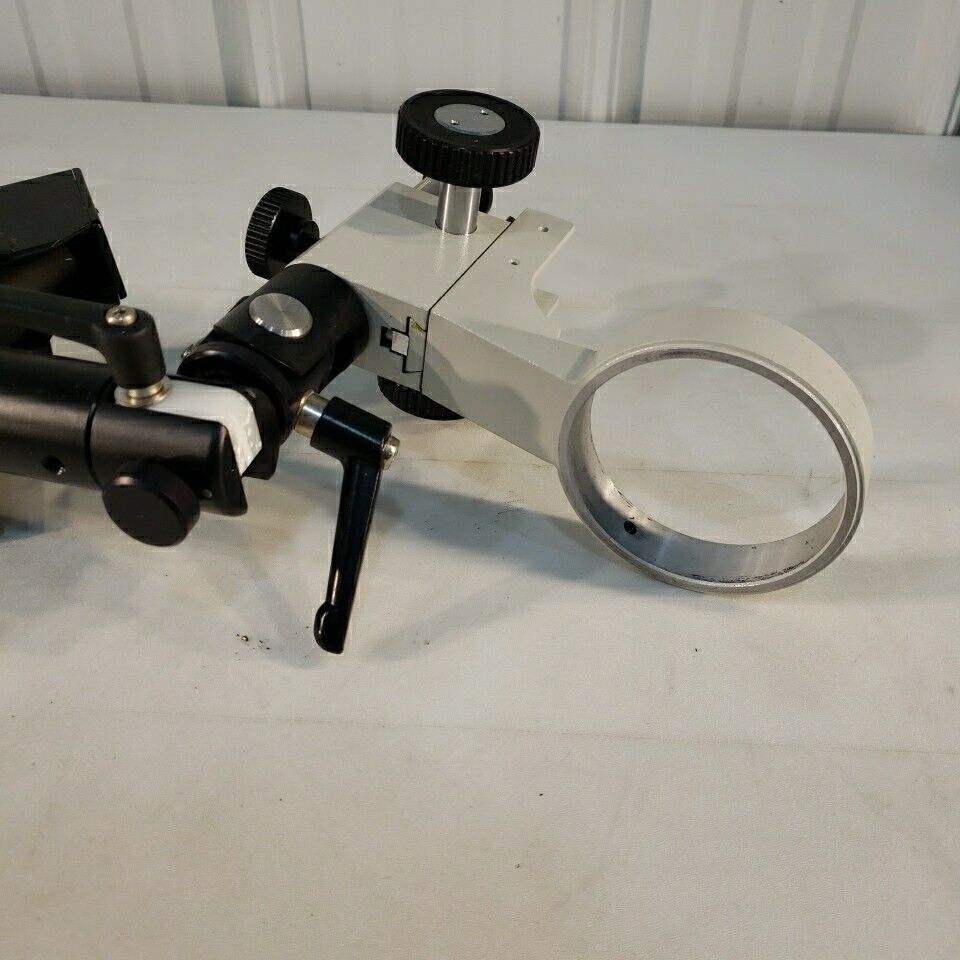 Heavy Duty Microscope Stand 3.32" Holder Adjustable Optical Metal Arm Stand