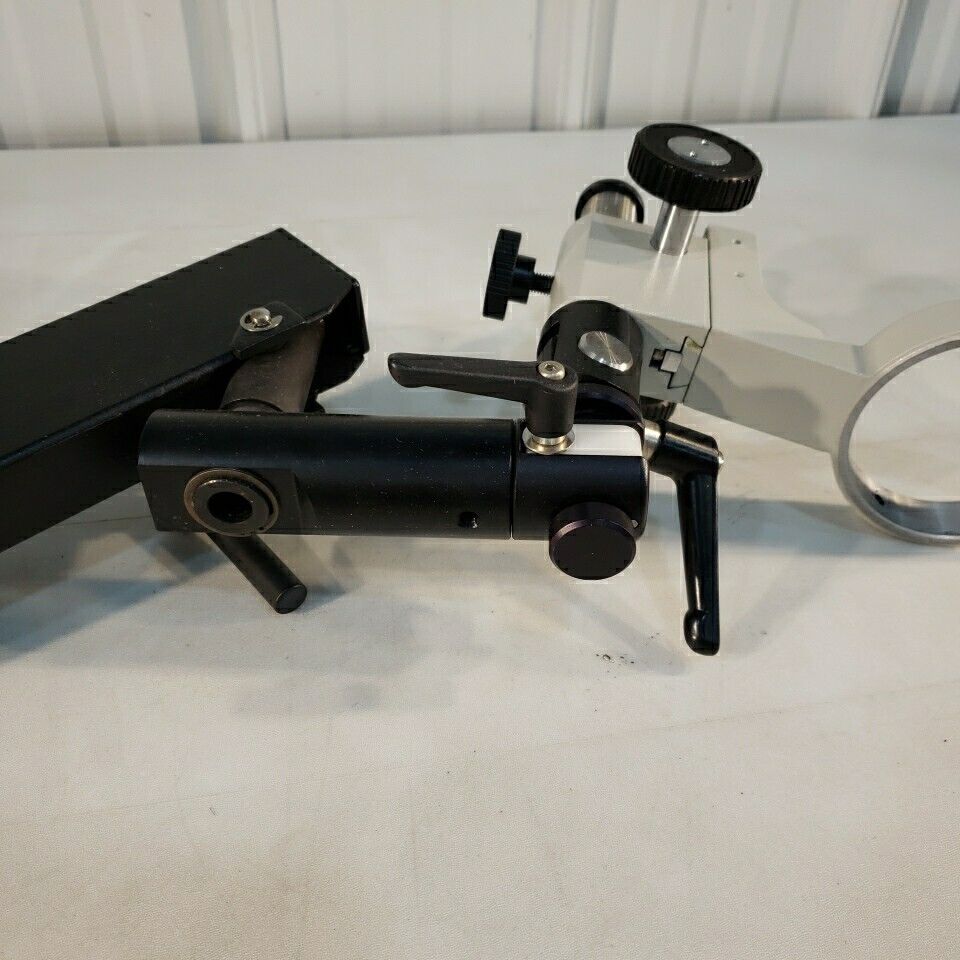 Heavy Duty Microscope Stand 3.32" Holder Adjustable Optical Metal Arm Stand