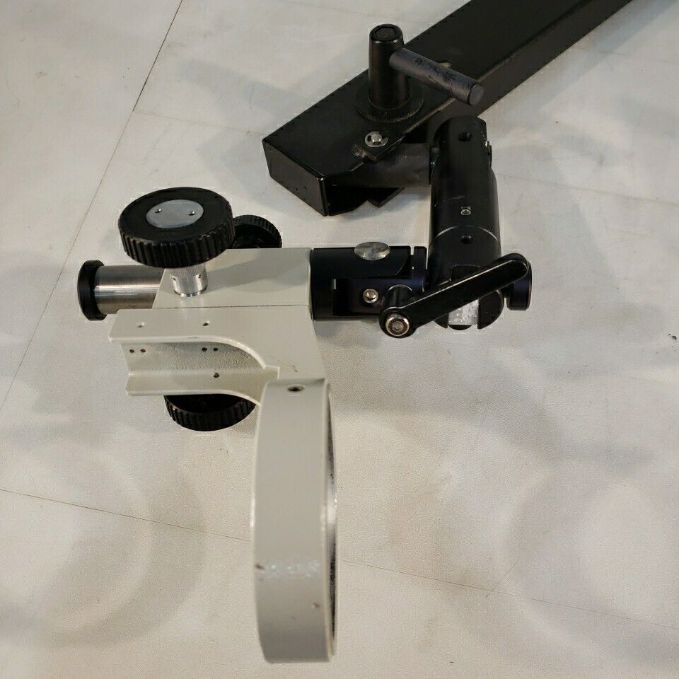 Heavy Duty Microscope Stand 3.32" Holder Adjustable Optical Metal Arm Stand