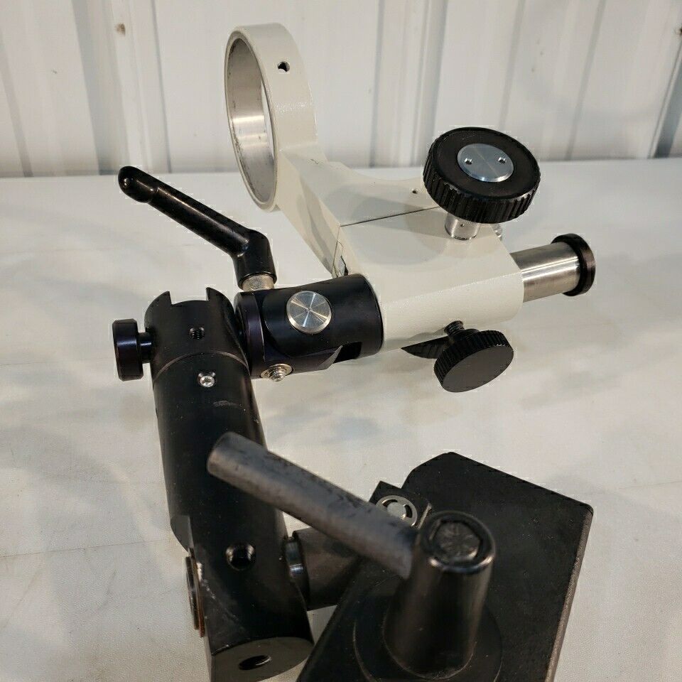 Heavy Duty Microscope Stand 3.32" Holder Adjustable Optical Metal Arm Stand
