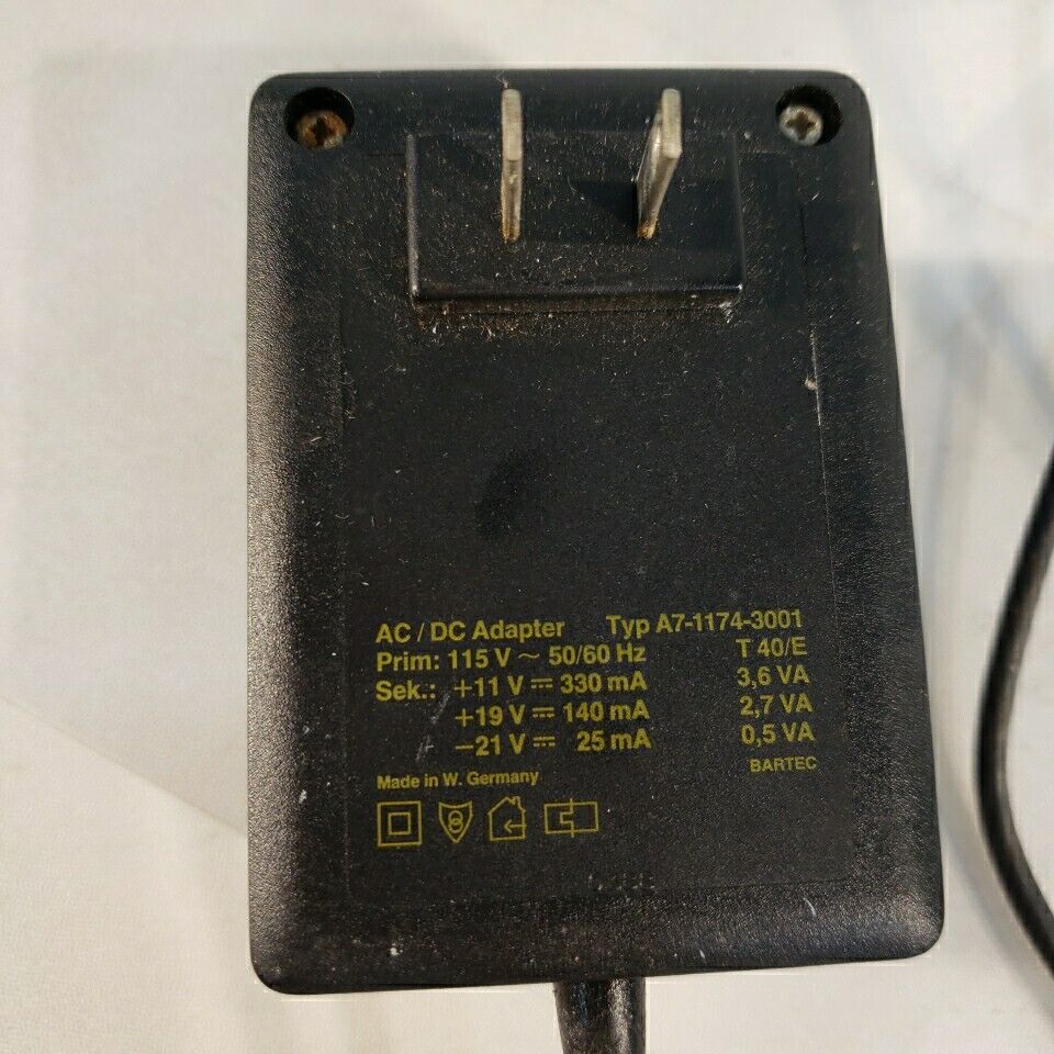 Sartorius A7-1174-3001 Power Cord 115V 60 Hz Working Balance Scale Supply L 420
