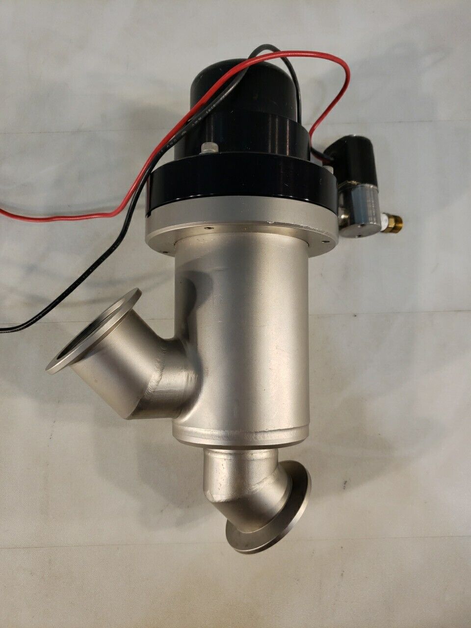 KF40 NW40 Inline Pneumatic Bellows Sealed Valve High Vacuum w/ Solenoids