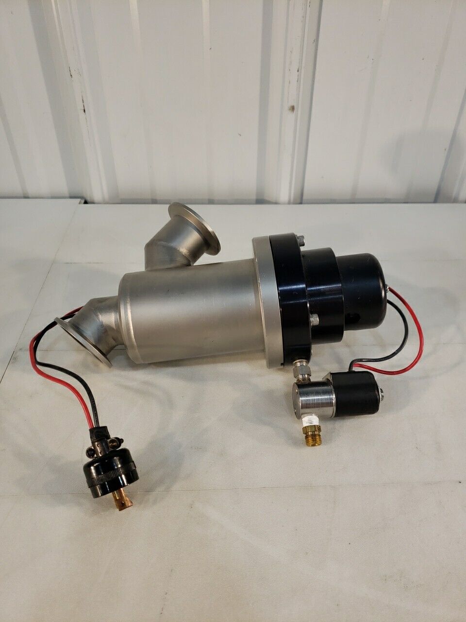 KF40 NW40 Inline Pneumatic Bellows Sealed Valve High Vacuum w/ Solenoids