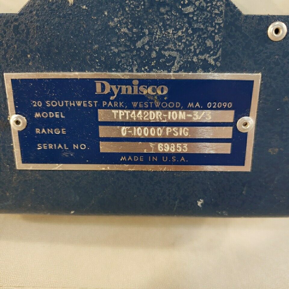 Dynisco TPT442DR-10M-3/3 Pressure Gauge 0-10000 PSIG Transducer