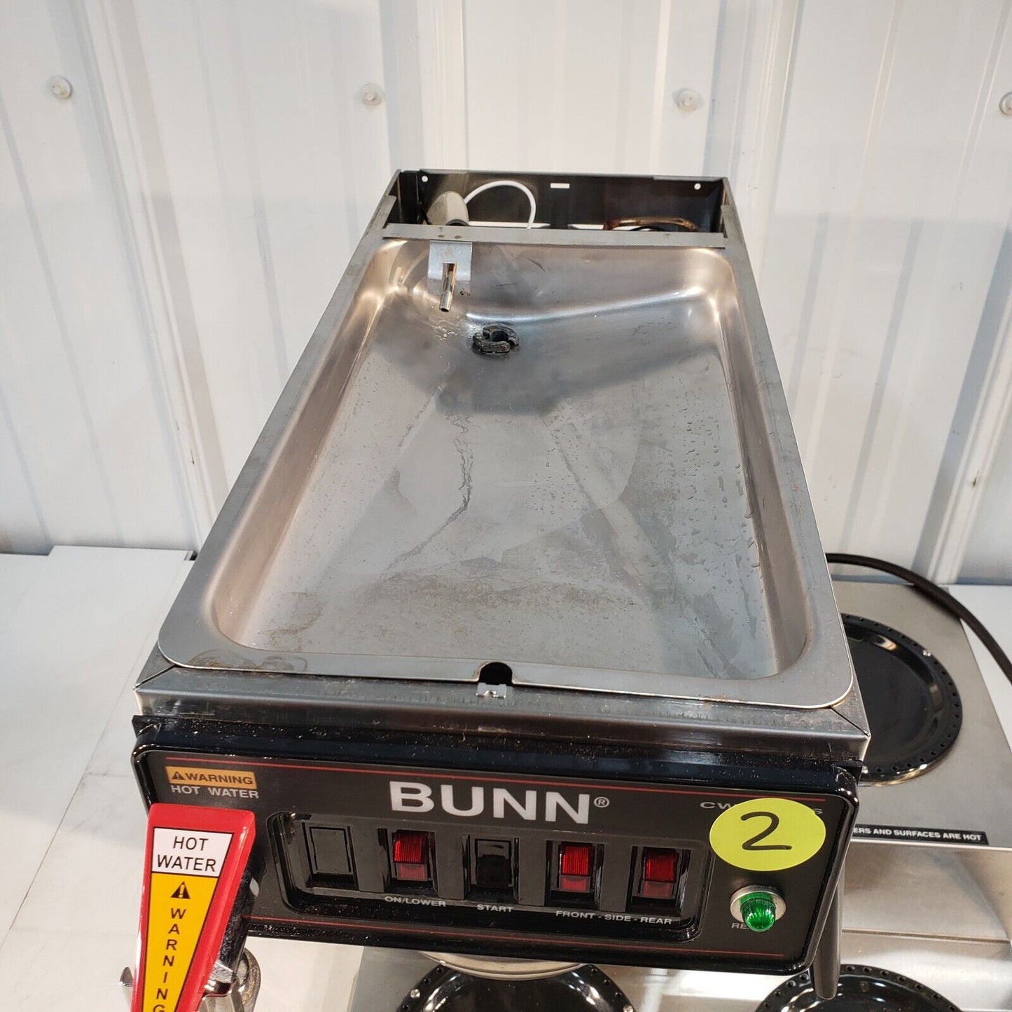 Bunn CWTF15-3 Automatic Coffee Brewer Stainless Funnel 12 Cup w/ 3 Lower Warmers