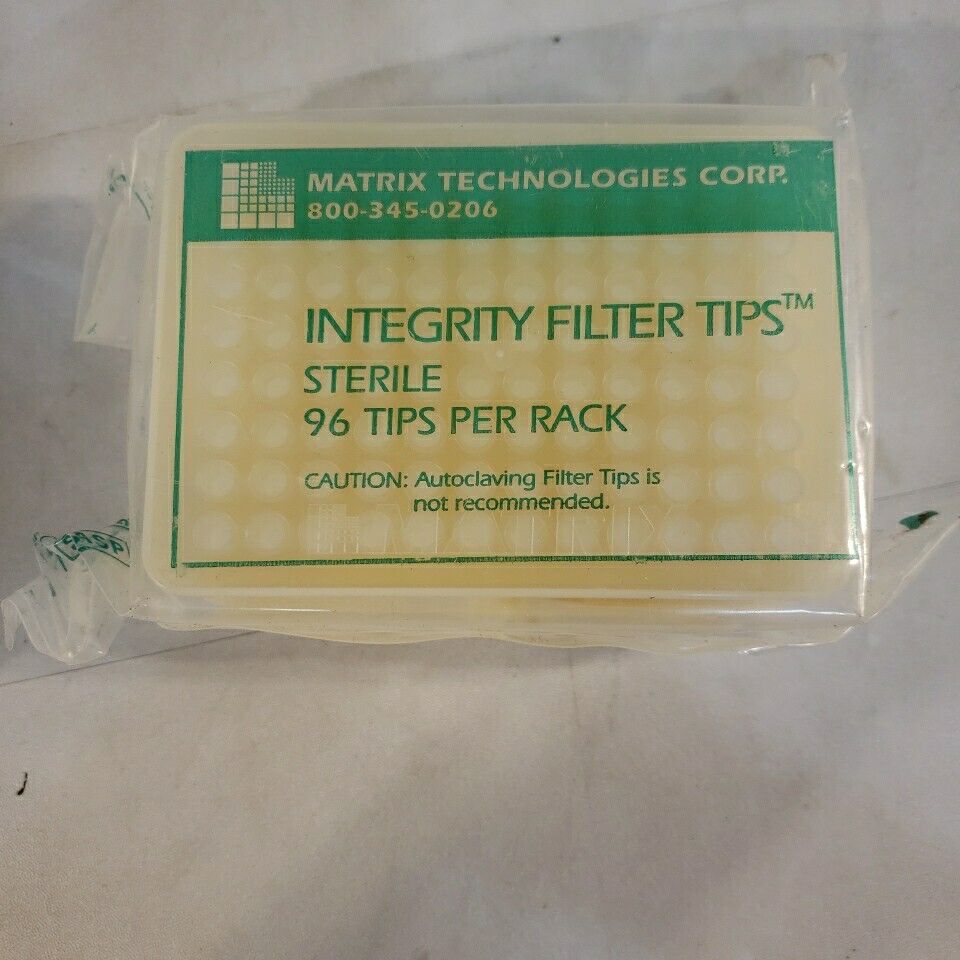 Matrix Technologies Integrity Filter Tips Pipette 96 Tips Per Rack