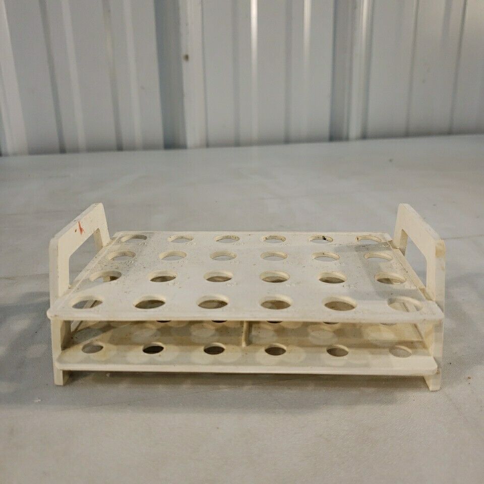 Nalgene Microcentrifuge Tube Rack Holder 24 Well 4x6 Plastic Polypropylene