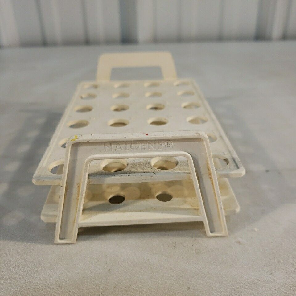 Nalgene Microcentrifuge Tube Rack Holder 24 Well 4x6 Plastic Polypropylene