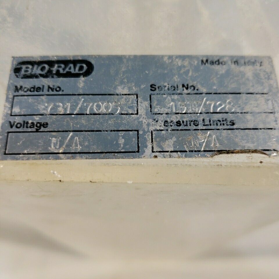 Bio Rad 731 7005 Polycolumn Rack Chromatography Tube Holder 20 Well 2x10 Plastic