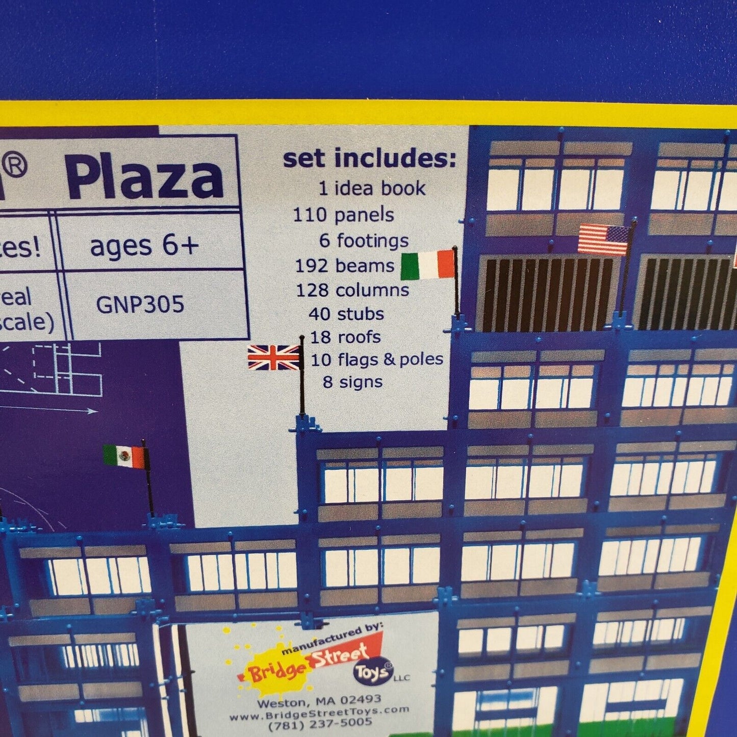 Bridge Street Toys GNP305 Girder and Panel Building Set Tekton Plaza 520 Pieces