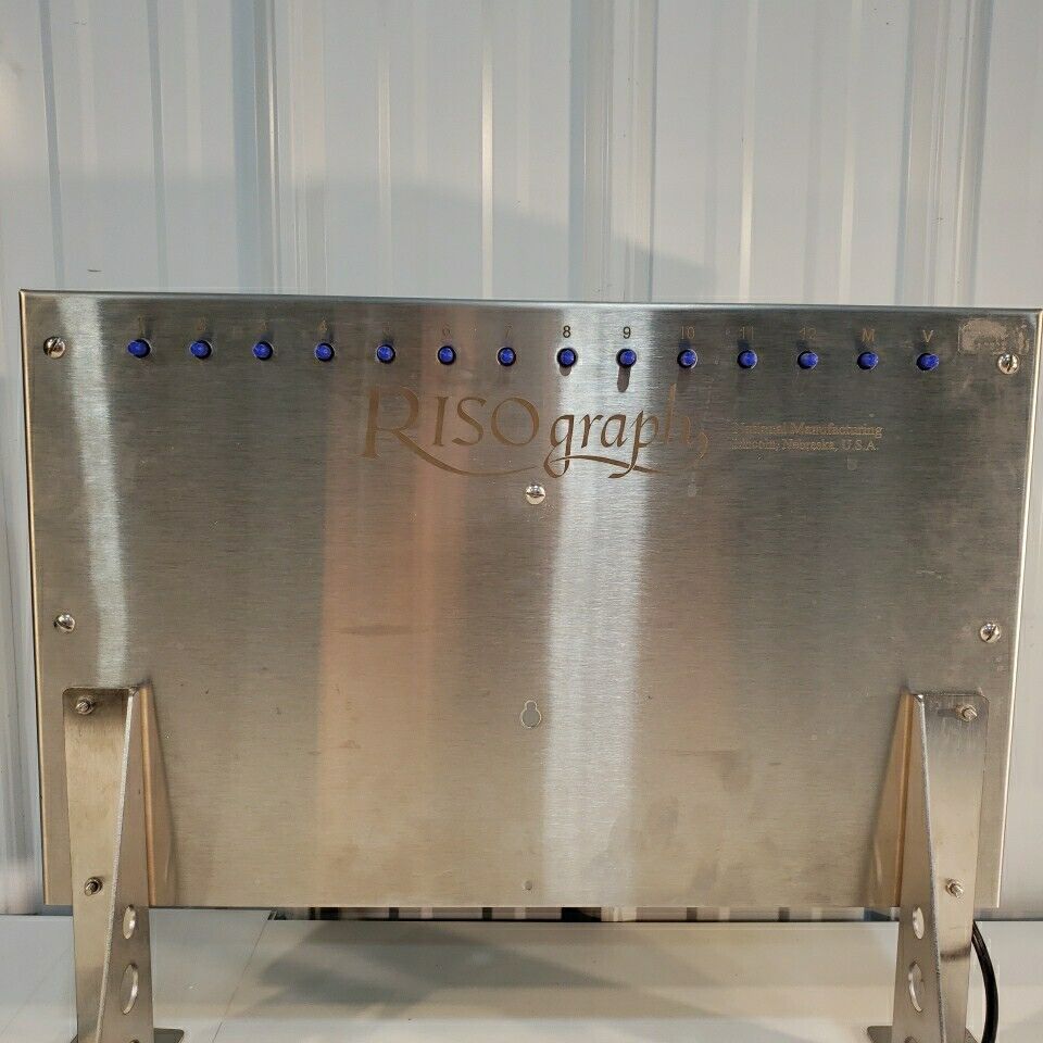National Manufacturing Risograph Yeast Solution Absorbance Meter System w/ Acces