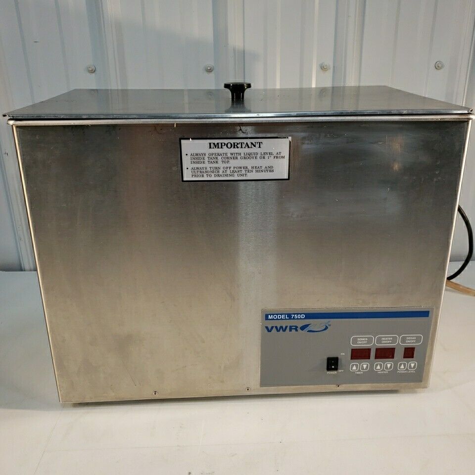 VWR 750D Ultrasonic Cleaner Adjustable Heater Degas Sonics 120V Tested Working