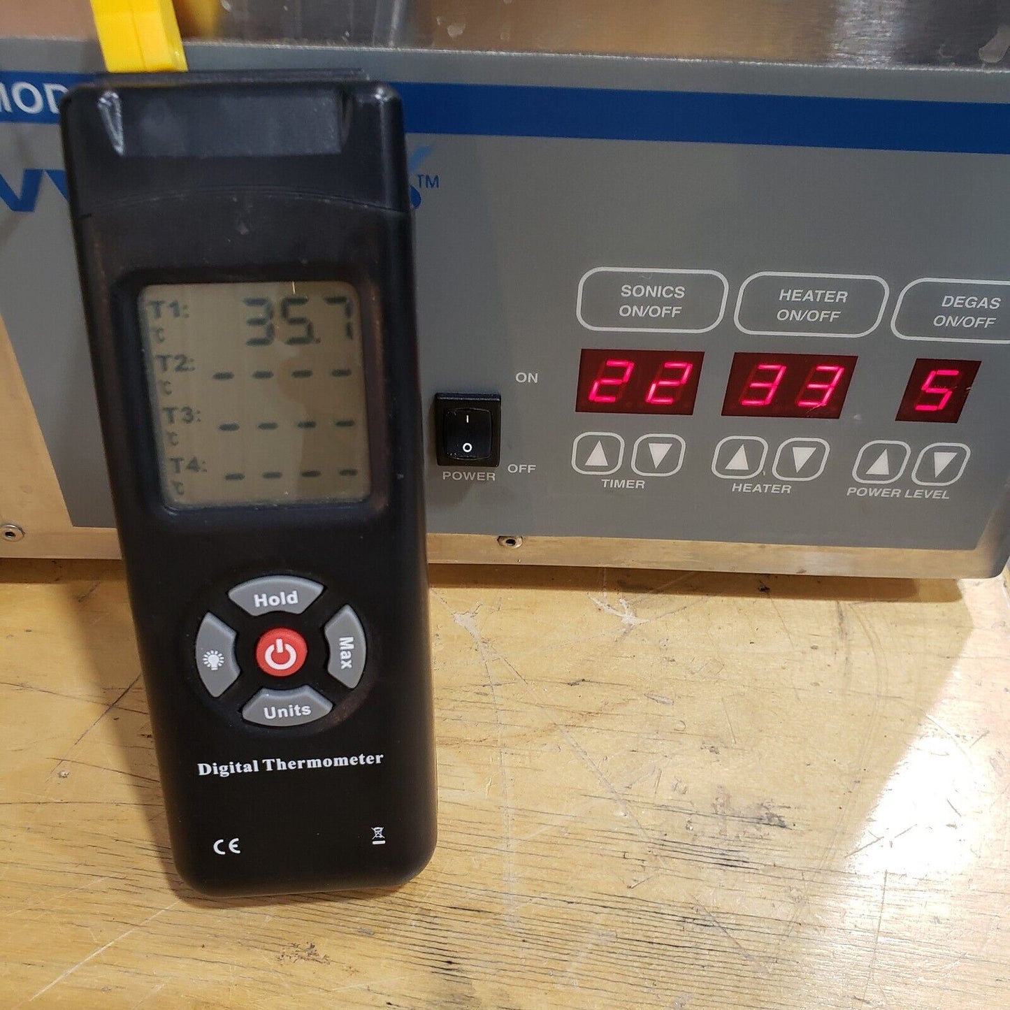 VWR 750D Ultrasonic Cleaner Adjustable Heater Degas Sonics 120V Tested Working