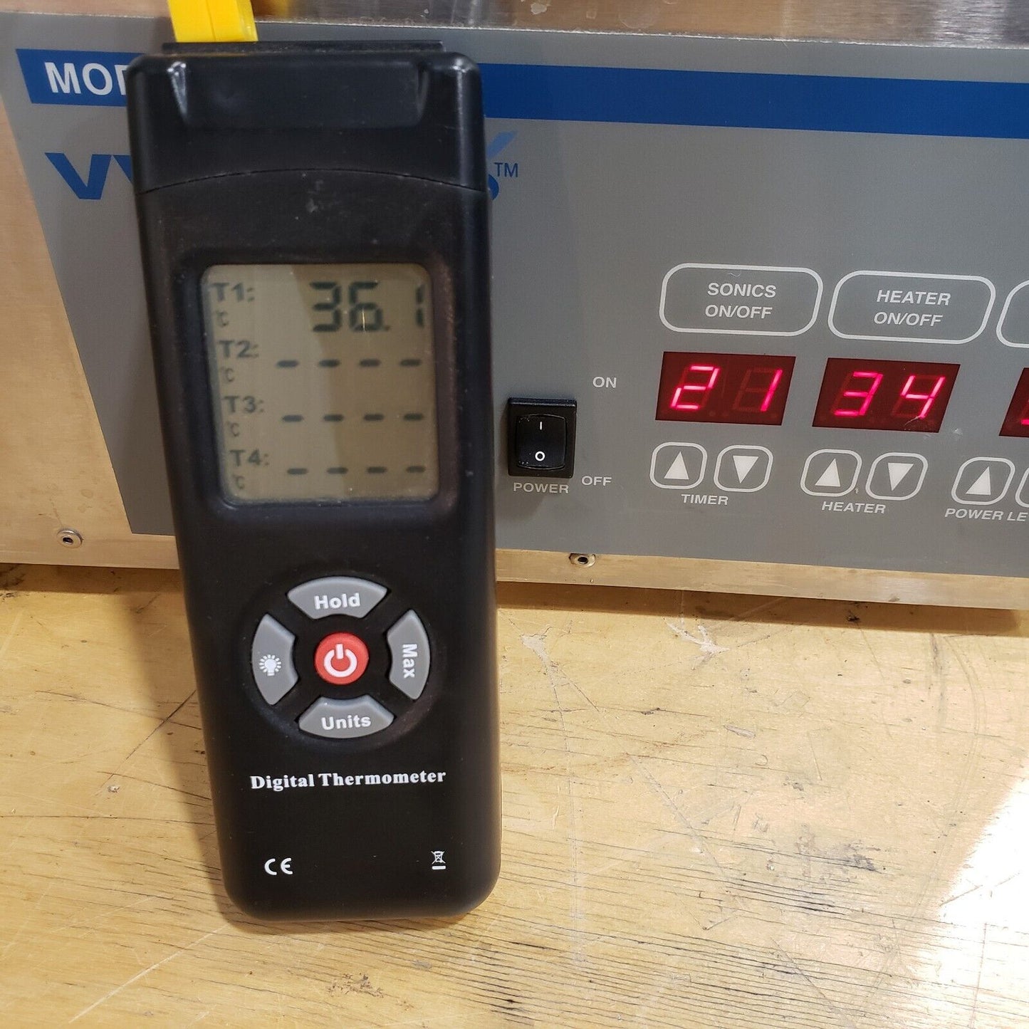 VWR 750D Ultrasonic Cleaner Adjustable Heater Degas Sonics 120V Tested Working