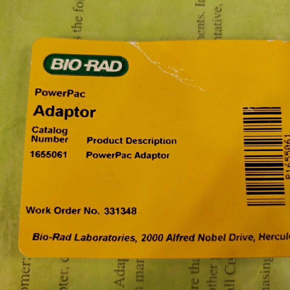 Bio Rad 1655061 PowerPac Adaptor Banana Clip Electrophoresis Cell Leads