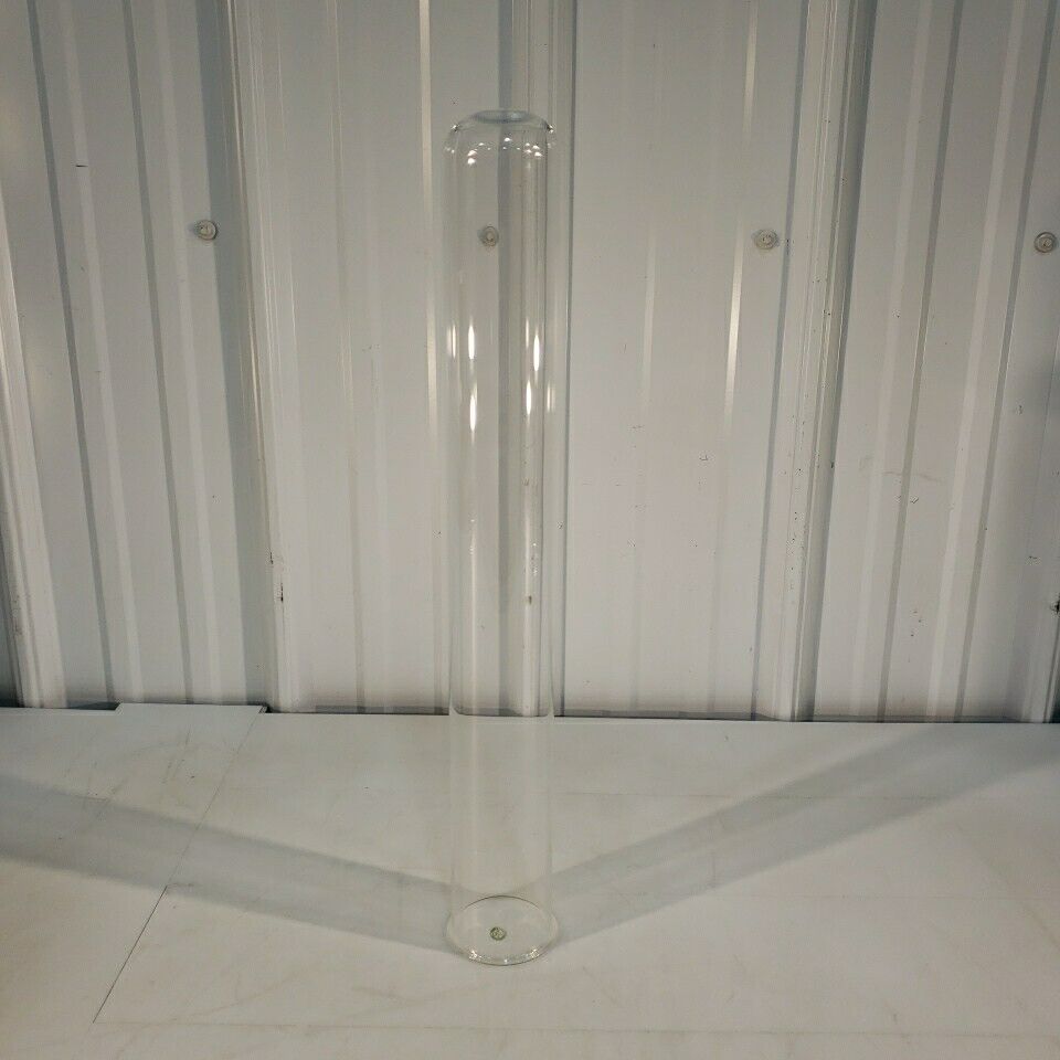 Pyrex Large Chemical Glass Test Tube Round Bottom Cylinder 2.4" ID 19.5" Length