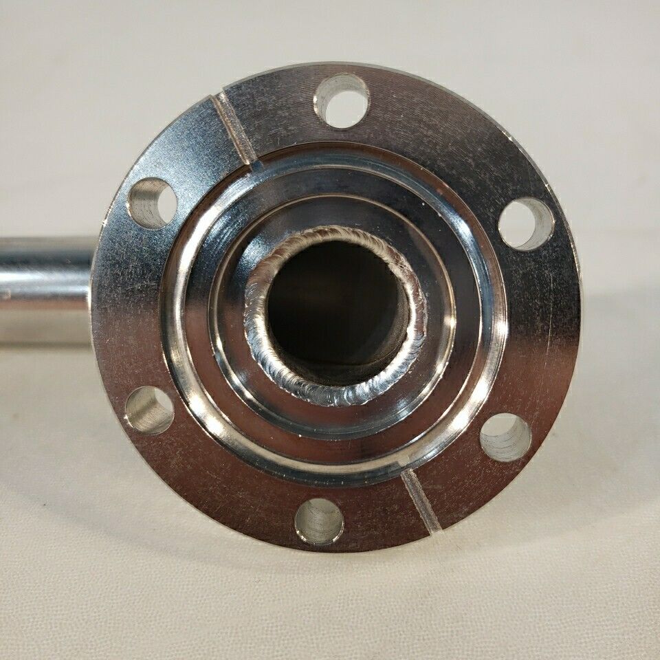 Varian 2.75" DN35CF Elbow Tube 3/4" ID High Vacuum Stainless Steel