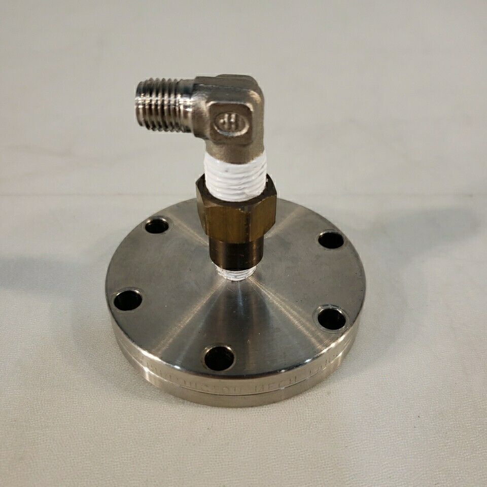 Huntington Mech Labs 2.75" DN35CF To 1/4" NPT Swagelok Tube Adaptor High Vacuum