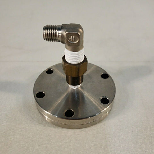 Huntington Mech Labs 2.75" DN35CF To 1/4" NPT Swagelok Tube Adaptor High Vacuum