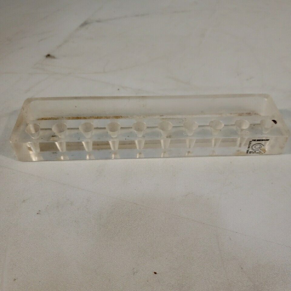 Basel Institute Test Tube Microcentrifuge Rack 10 Well For Immunology Tapered