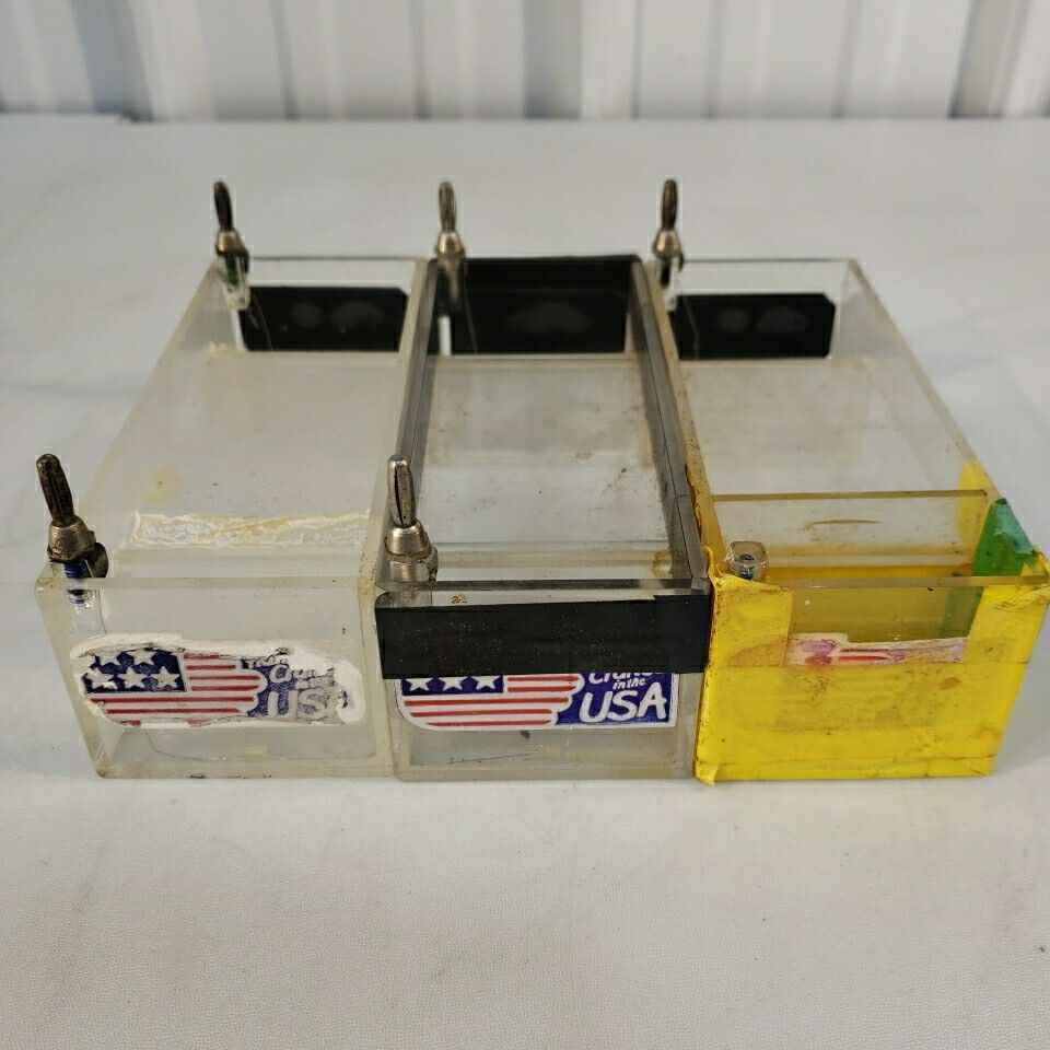 PARTS Lot Of 3 Aquebogue Machine Shop 750 Electrophoresis System Cell