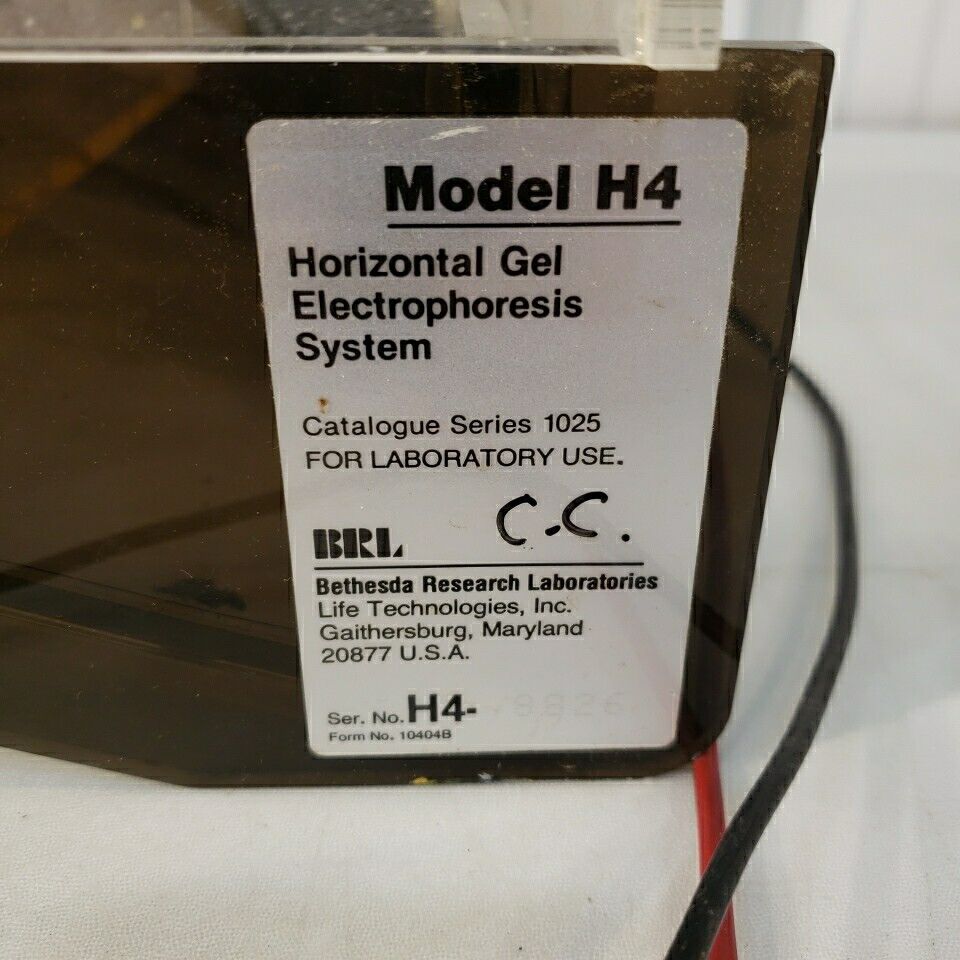 Life Technologies H4 Horizontal Gel Electrophoresis System Bethesda 1025