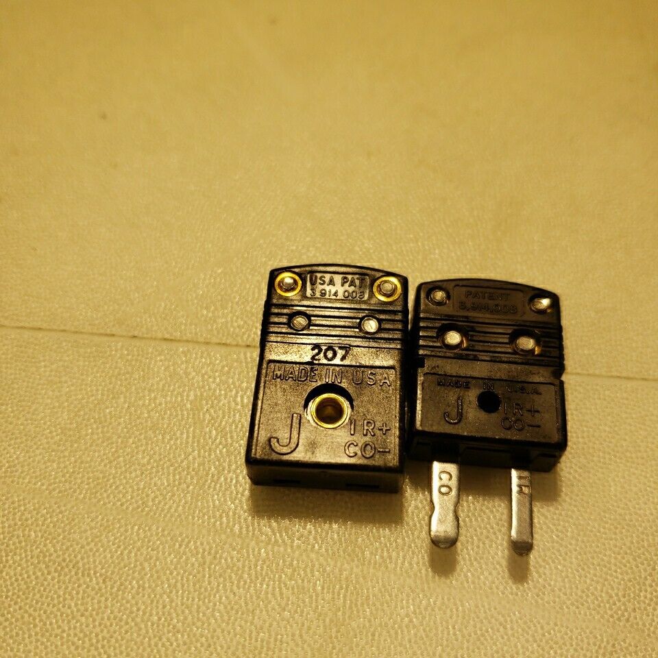 Lot Of 28 Omega Engineering 204 207 Thermocouple Connector J Type With Hardware