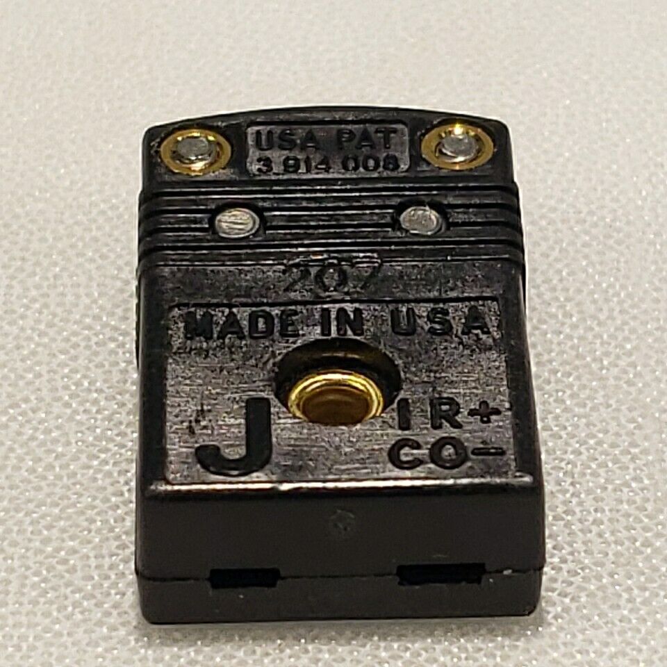 Omega Engineering 207 Thermocouple Connector J Type Female Side Only IR+ CO-