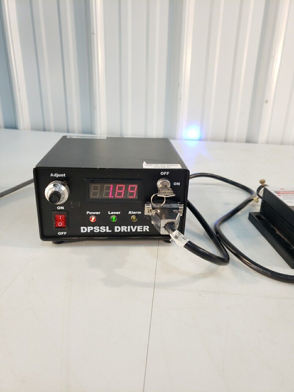 MBL-III-473-100mW Laser With Power Supply PSU-III-LED 430-490nm Light Blue