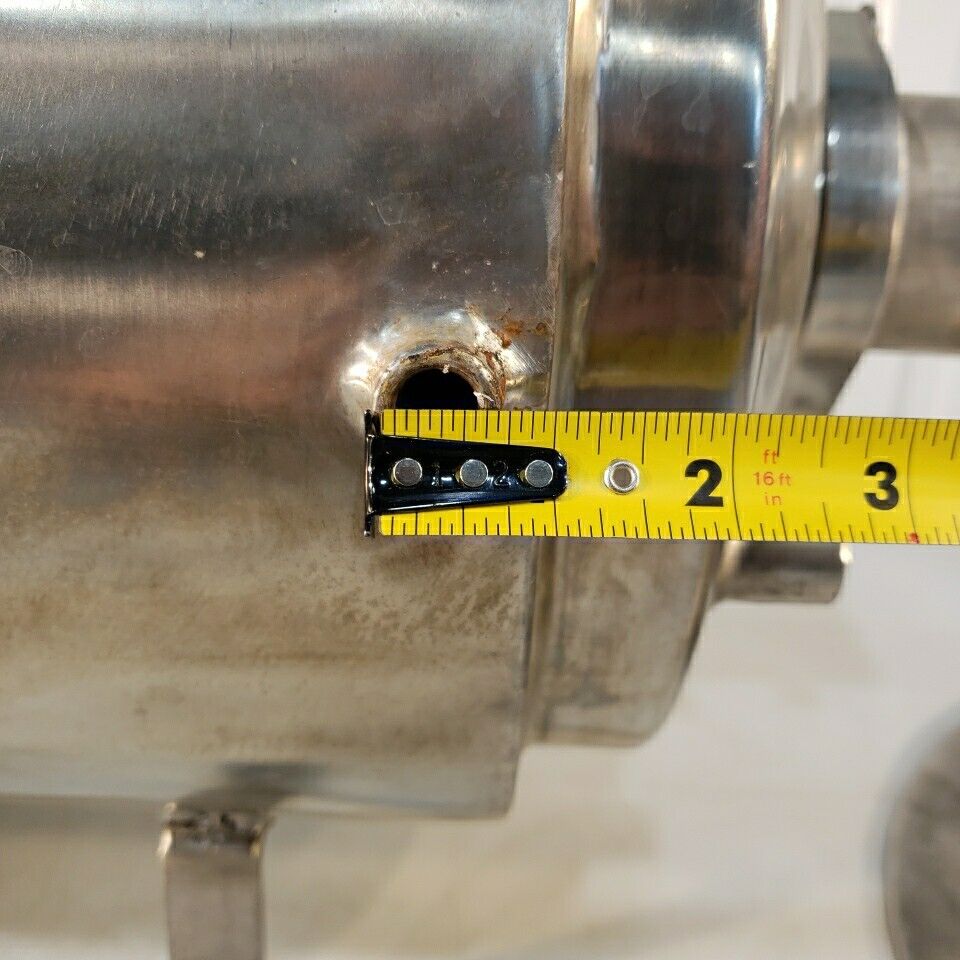 Stainless Steel Positive Pressure Chamber Cylinder Horizontal Custom Stand 12" D