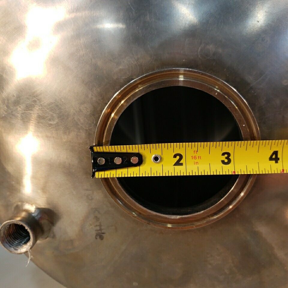 Stainless Steel Positive Pressure Chamber Cylinder Horizontal Custom Stand 12" D