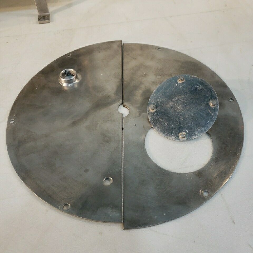 Stainless Steel Positive Pressure Chamber Cylinder Horizontal Custom Stand 12" D